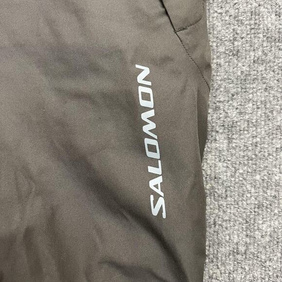 Salomon Pants Mens 38 Brown Gray GORE-TEX Ski Snow Waterproof Shell Breathable - Picture 4 of 16